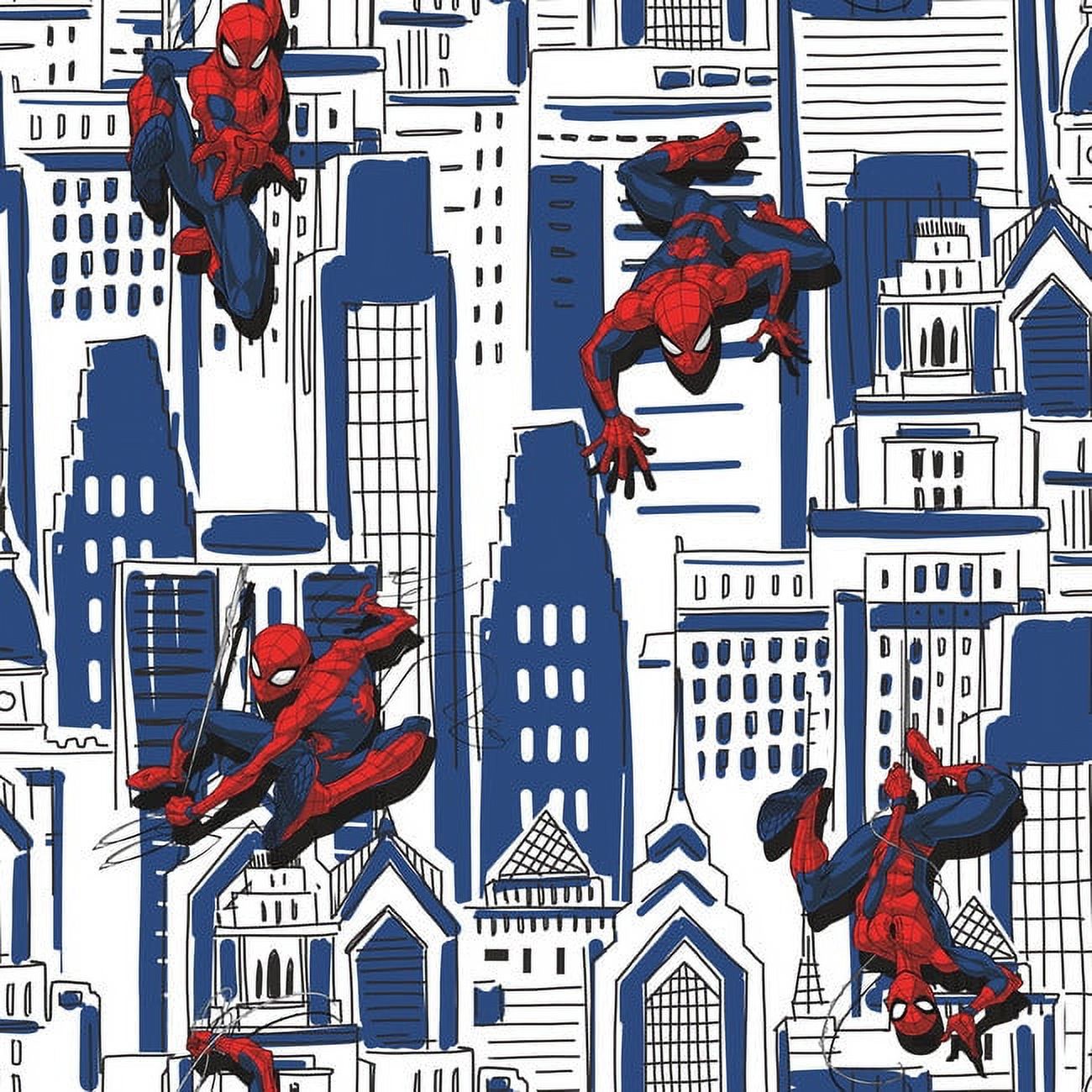 RoomMates Blues, Peel and Stick Wallpaper